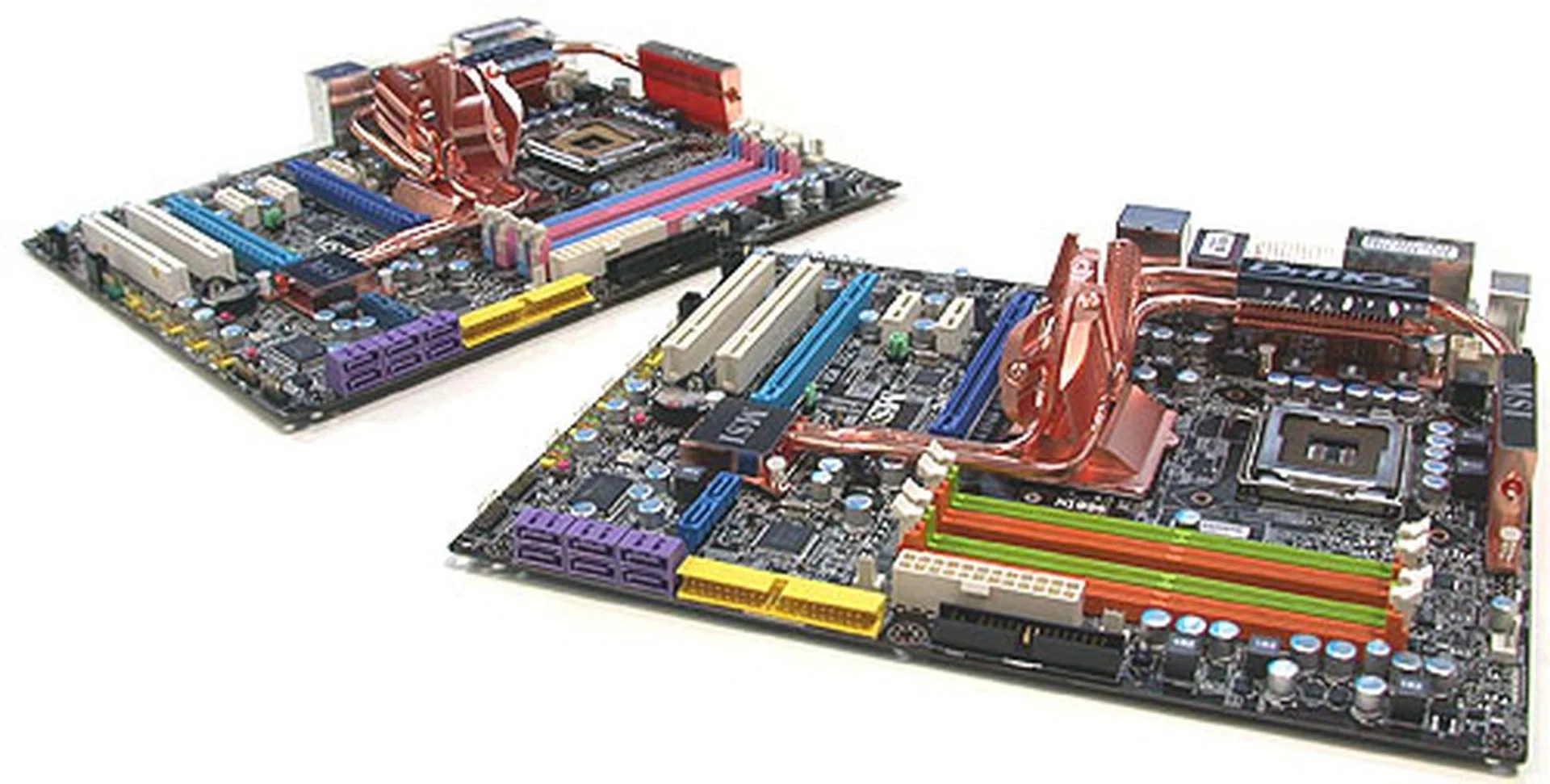 MSI has two Platinum P45 boards, one with DDR2 (P45 Platinum) and the other with DDR3 support (P45D3 Platinum).