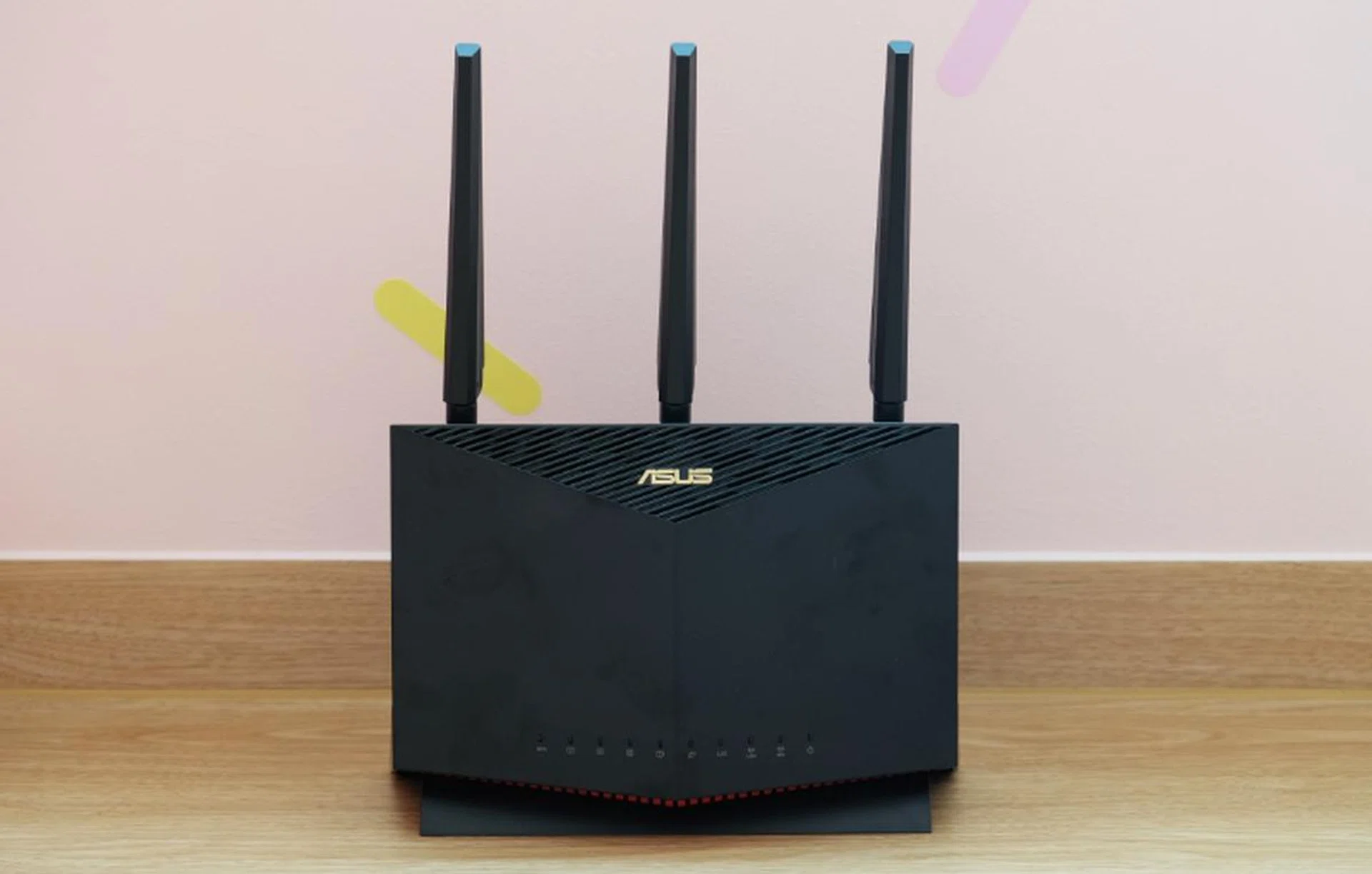 The ASUS RT-AX86U is a dual-band Wi-Fi 6 router with gaming features that's capable of a maximum data transfer rate of 5,700Mbps.