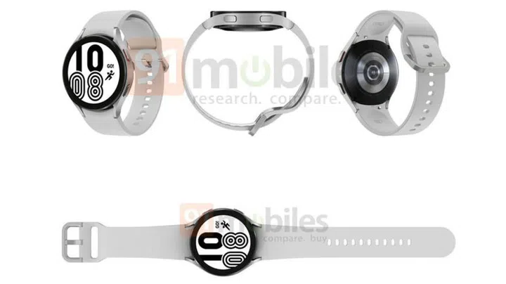 The Samsung Galaxy Watch4. <br>Image source: 91Mobiles