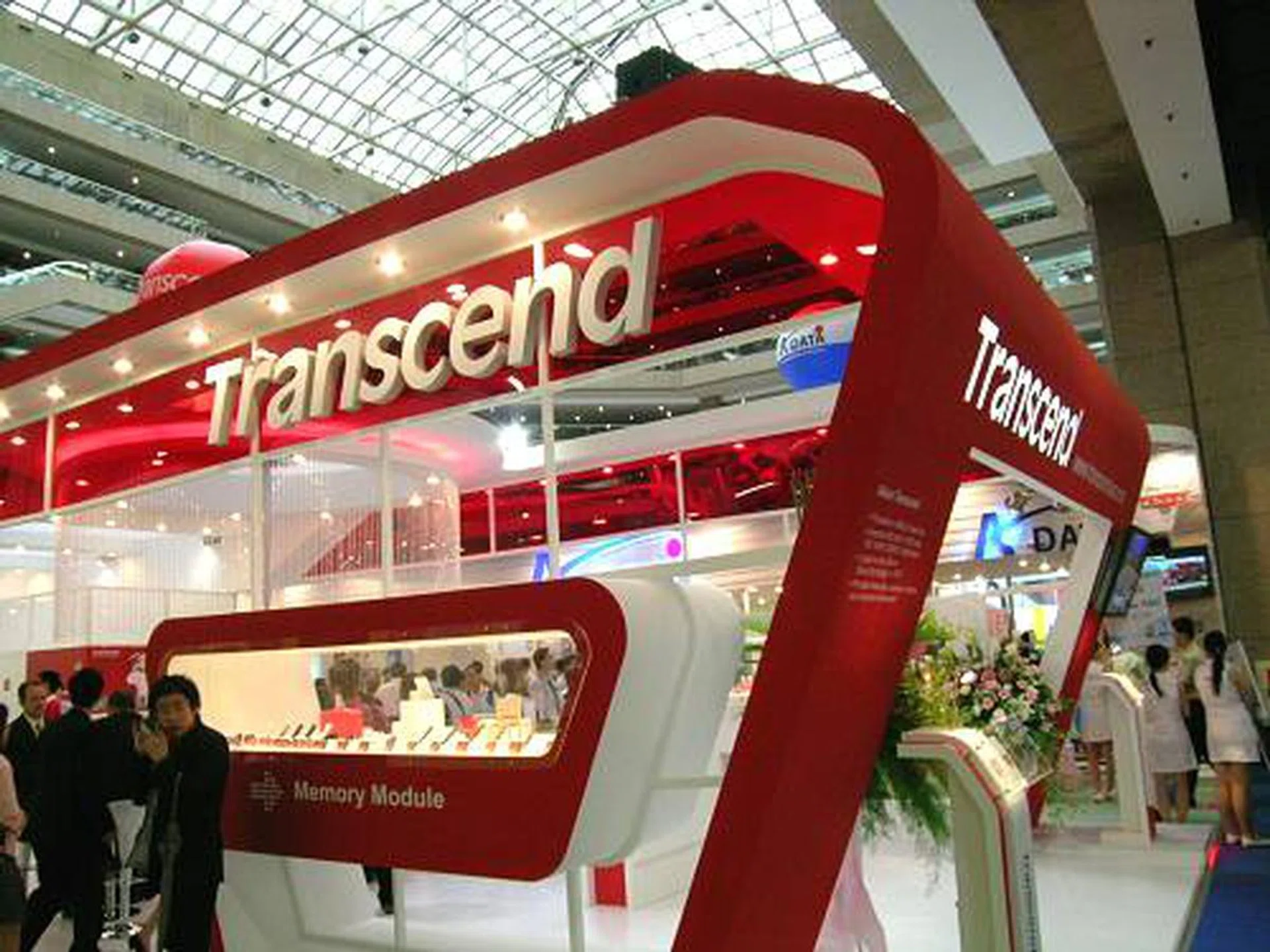 Transcend's booth.