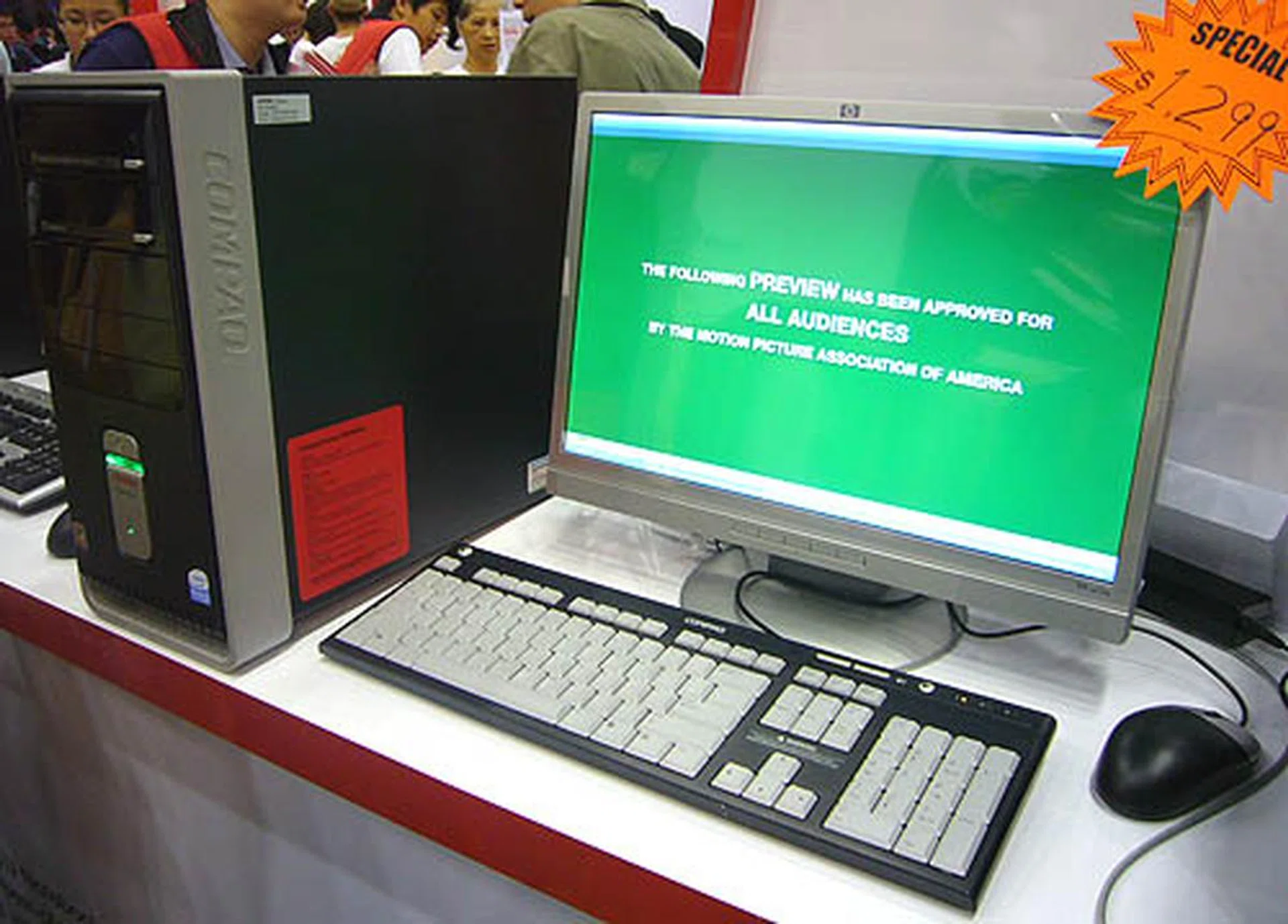  A decent budget system for less demanding home owners, this system cost $1299 but it uses an older Pentium D dual core processor.  