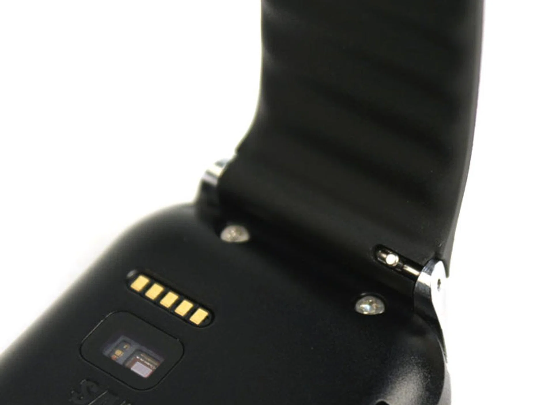 The default strap is actually quite comfy, but if you do want to switch it out, there are tiny release levers on the rear that make it easy to remove the spring bars.