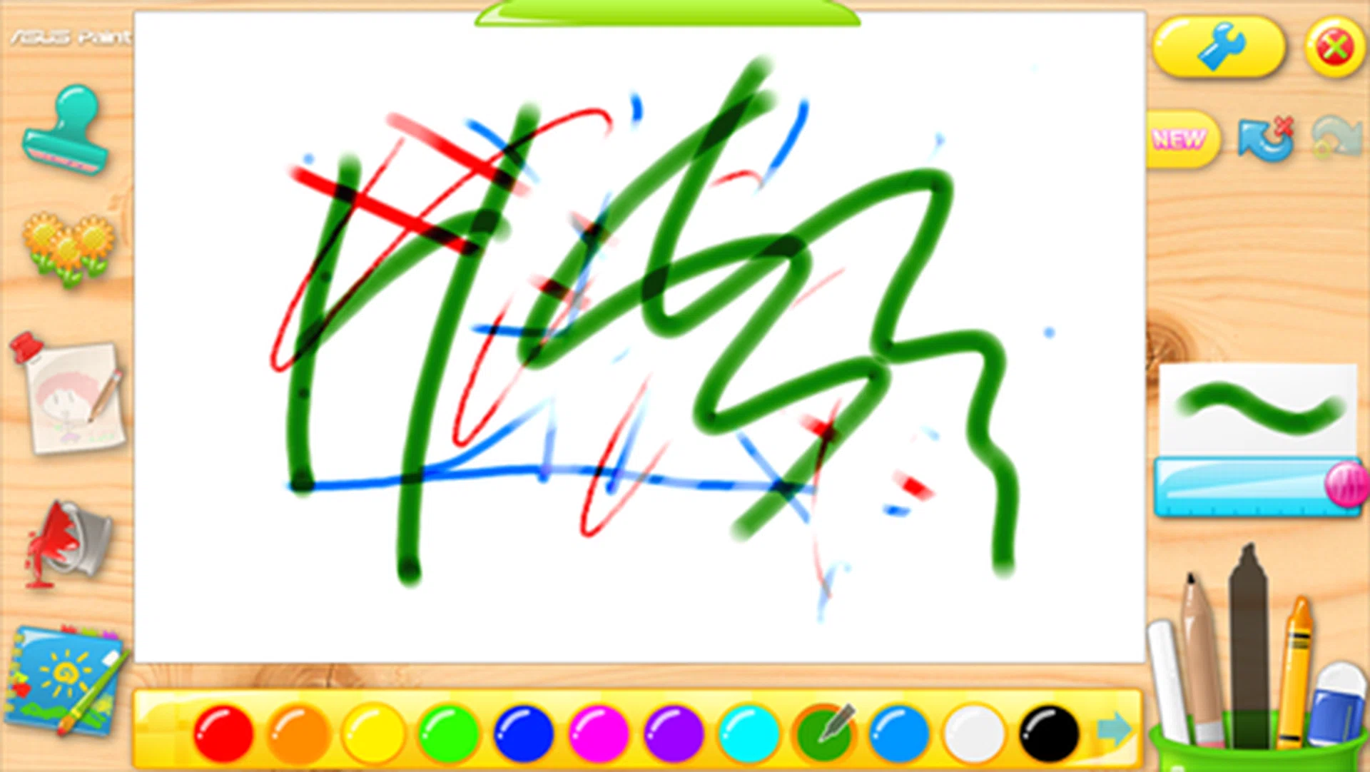 ASUS Paint looks like it could be fun for toddlers.