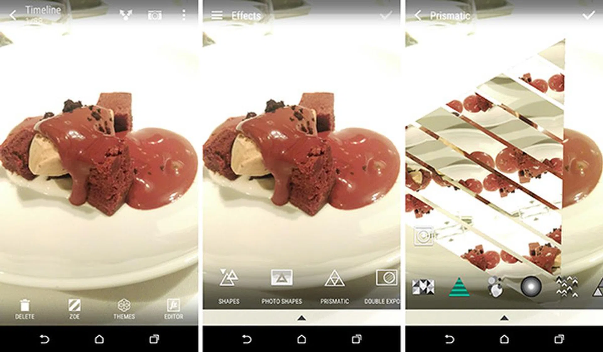 New camera effects have been added into the photo editor function within the camera app.