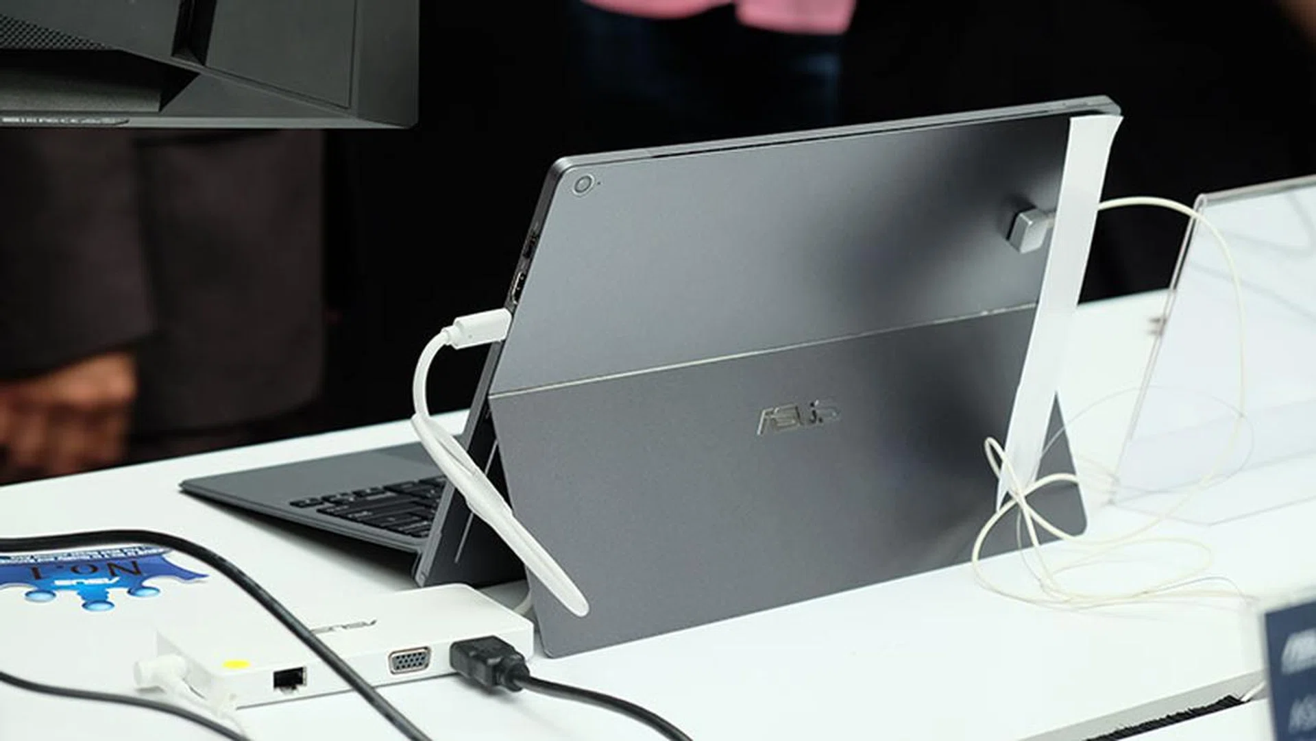 The kickstand gives you a full 155 degrees of motion.