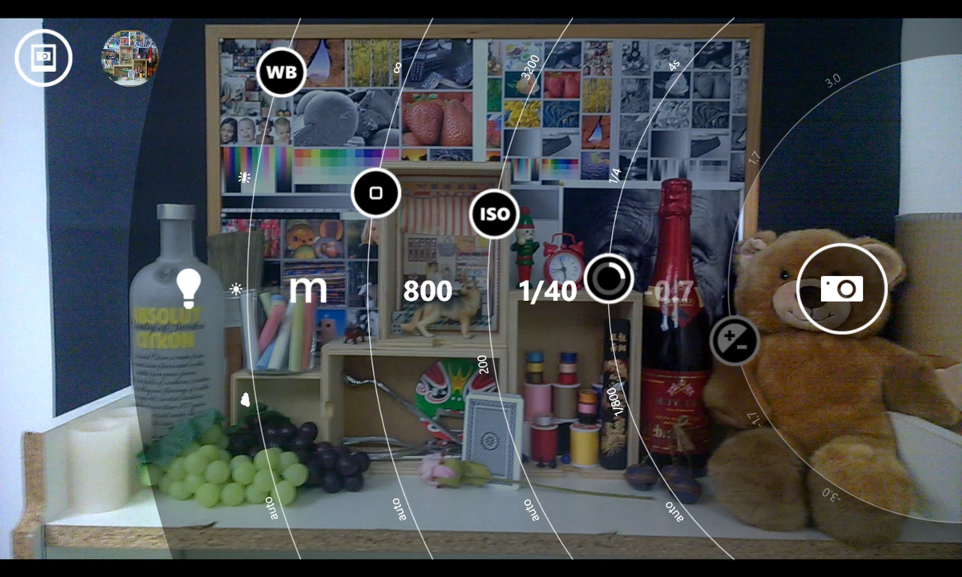 Nokia's Pro Cam app lets you manually adjust exposure, shutter speed, ISO, focus and white balance.