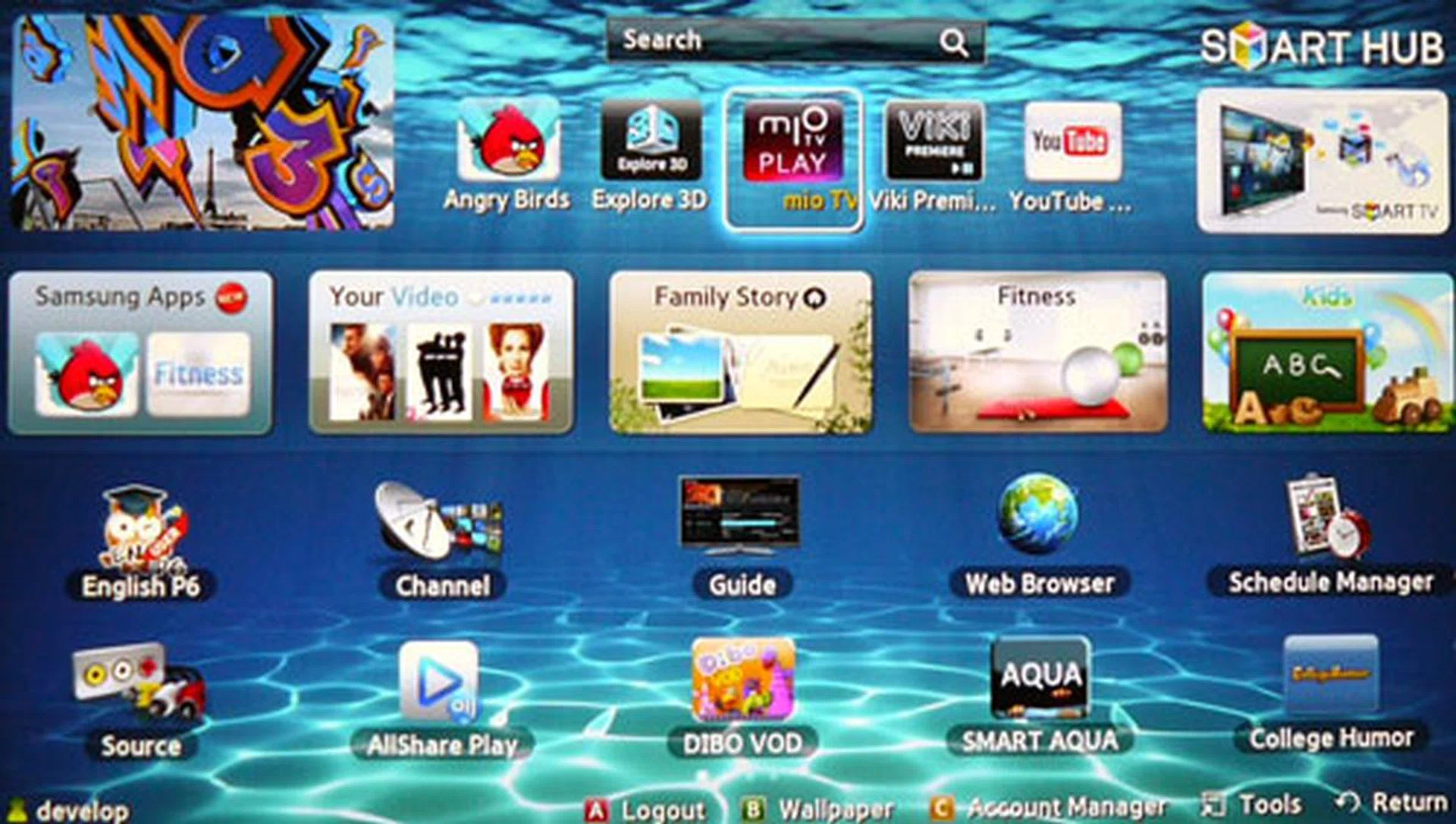 Samsung has added a number of heavyweight apps to their 2012's Smart TV portfolio. How about Angry Birds and Singtel's mio TV PLAY for a start? 