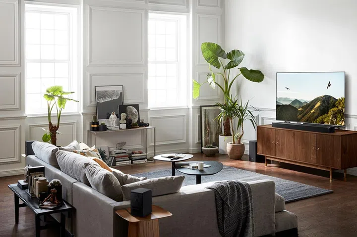 Soundbars with wireless rear speakers are a good clutter-free option to balance the needs of true surround audio while wanting a less imposing audio setup using a soundbar.