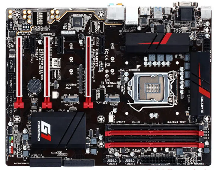 Gigabyte Z170X Gaming 3. (Image Source: Gigabyte)