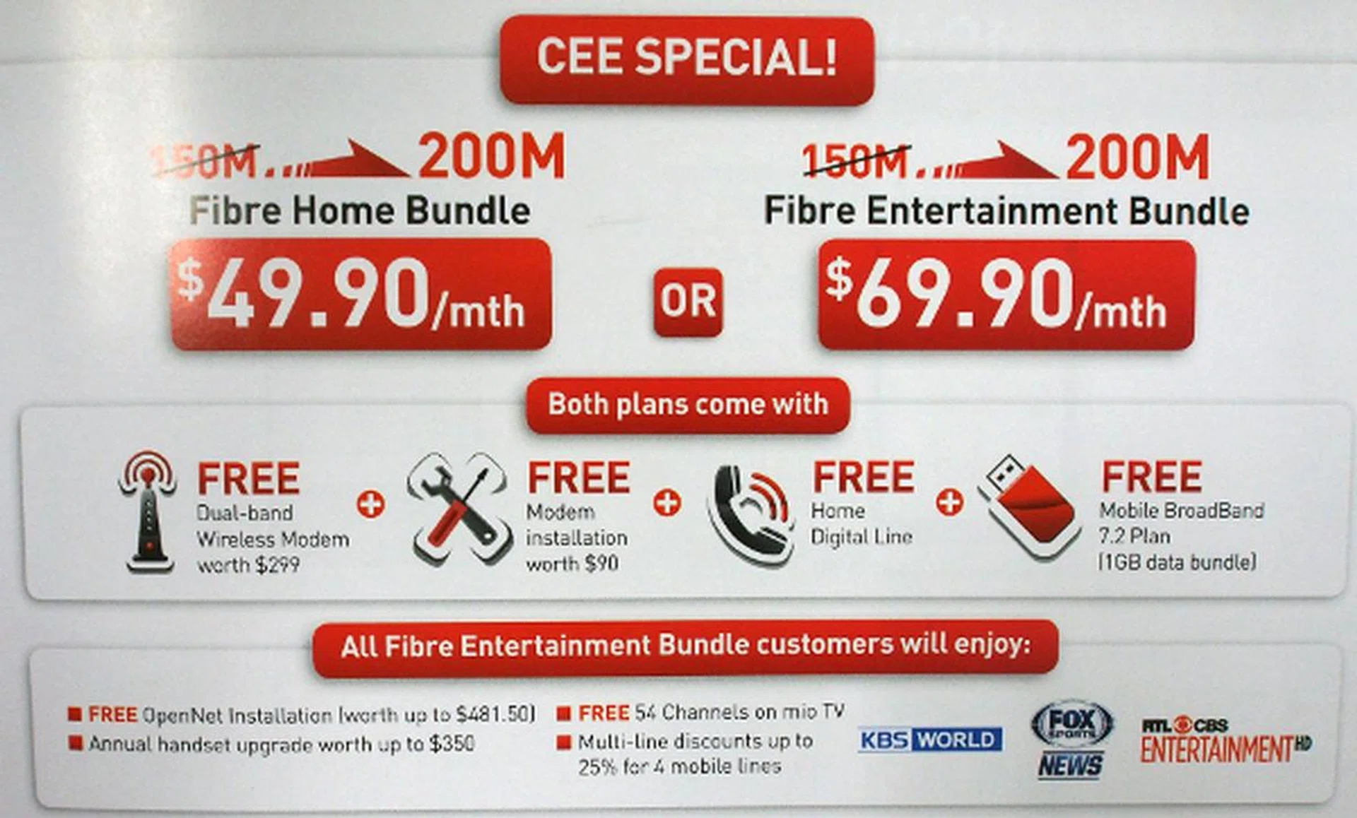 Good news for those who are looking to sign up with Singtel for a fibre broadband plan!