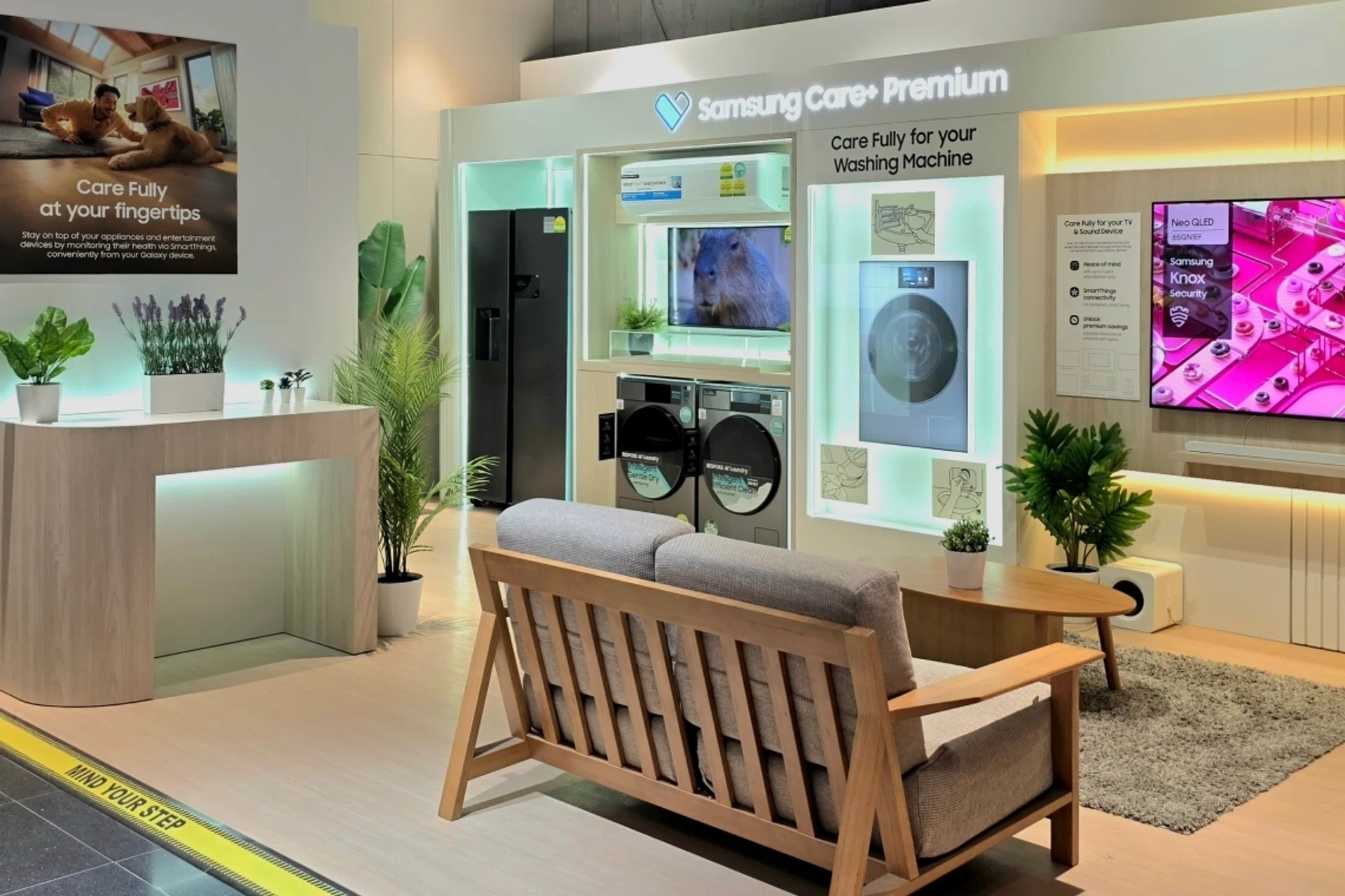 Samsung Care+ Premium zone at Samsung Experience Store in Vivocity.