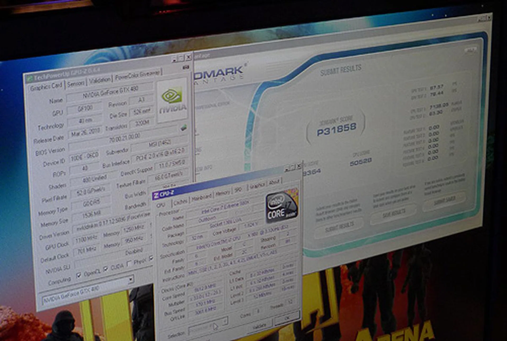 Great success! And a respectable 31858 3DMarks.