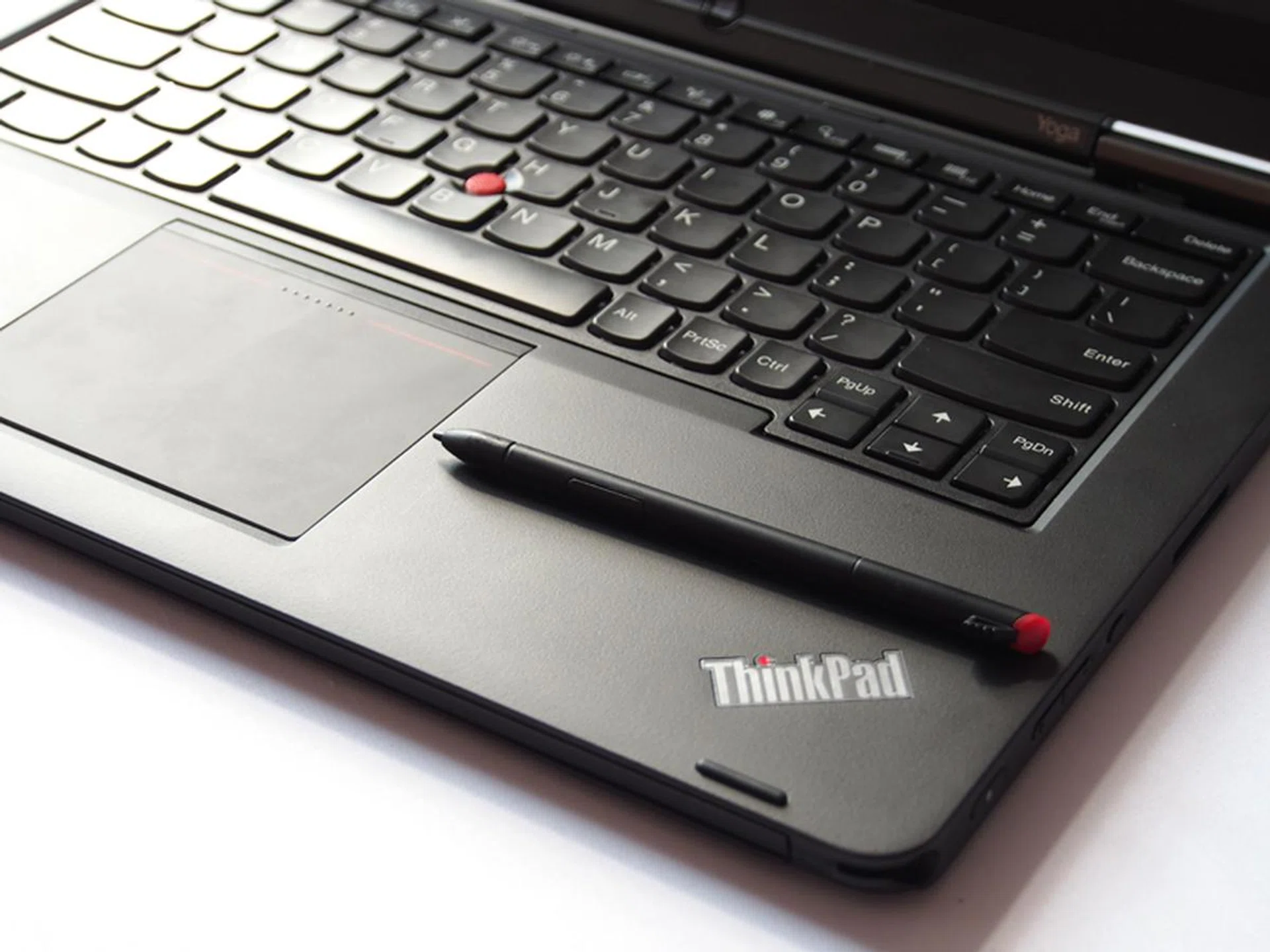 The ThinkPad Yoga is armed with a trackpad, a trackpoint nub and a stylus!