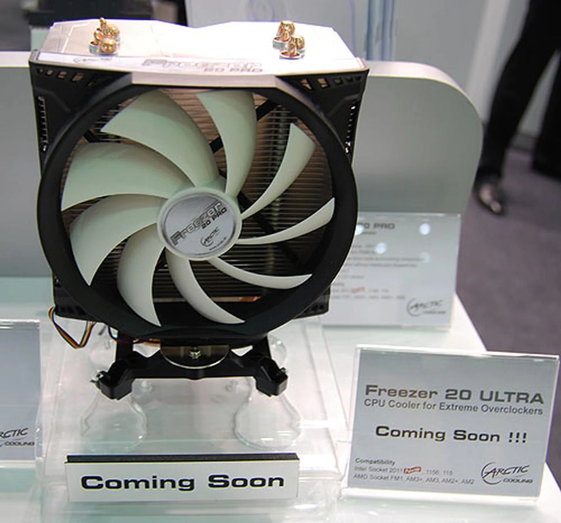 Designed to work with the upcoming Intel LGA2011 socket, this Freezer 20 Ultra is meant for extreme overclockers and will be arriving earliest in August. It will also work with existing AMD and Intel processors. 