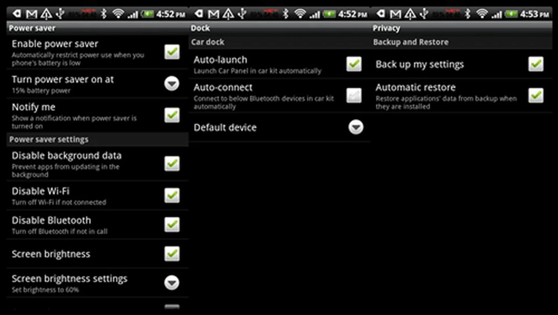 There are a couple of useful additions added to the settings menu. For one, the Power saver allows you to conserve your battery without downloading a third-party app. 