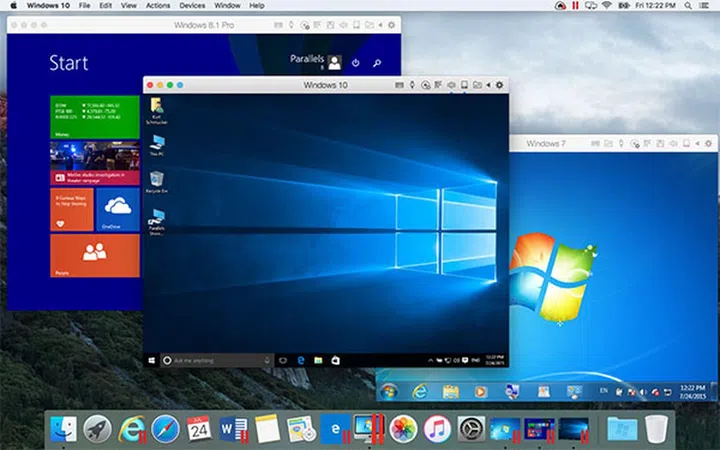 If you have to go there - Windows 7, 8 and 10 running simultaneously on OS X El Capitan.