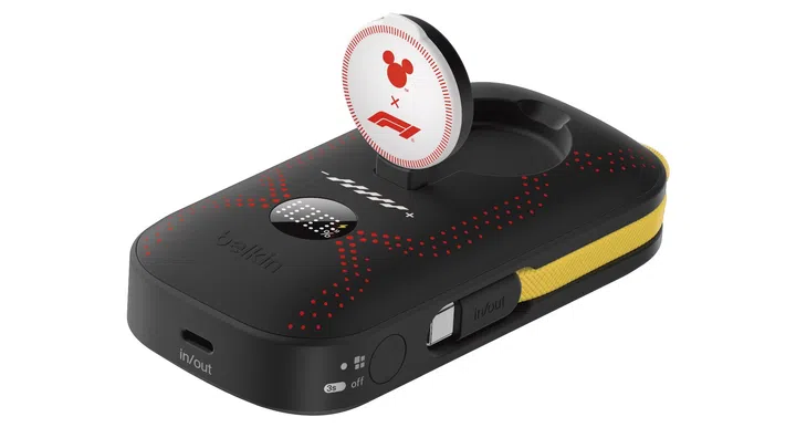 The BoostCharge 10K Battery Pack with Integrated Cable, Light & Sensor.