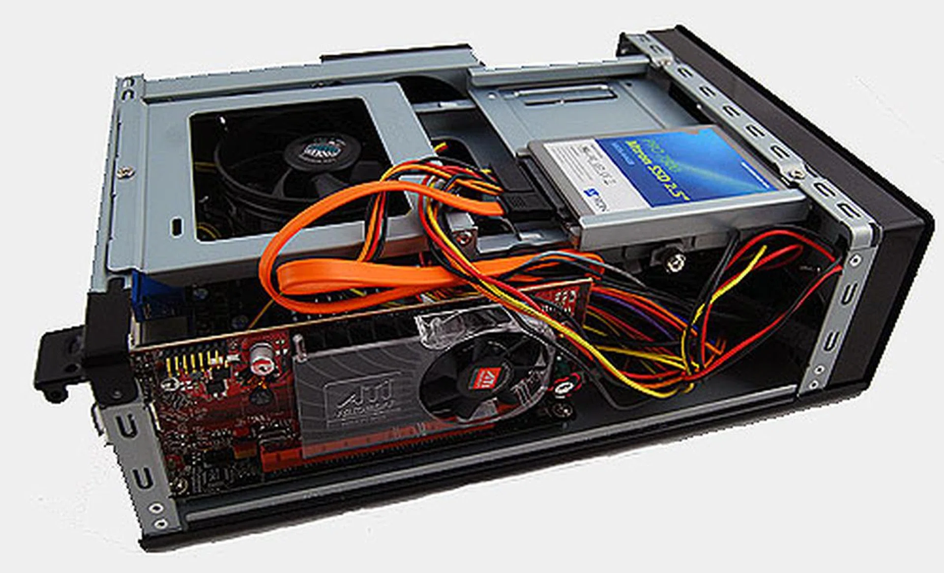 The Antec ISK300-65 is clearly capable of accommodating an enthusiast class mini-ITX board like the Zotac GeForce 9300-ITX WiFi, so why Antec would choose to pair it with such a low-powered PSU is beyond any of us.