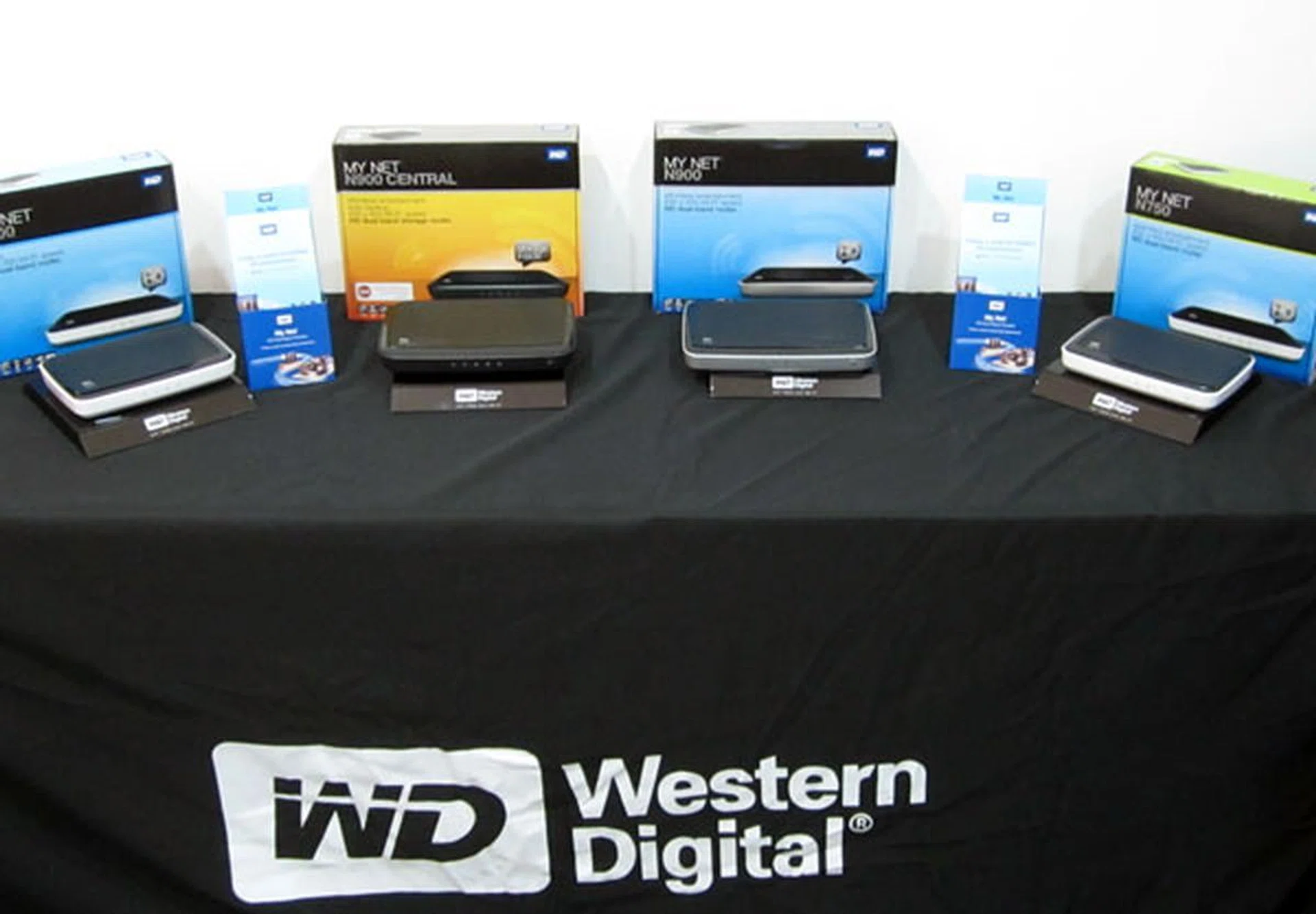 Western Digital's My Net family of dual-band routers comprises of four models mainly. From left to right - the N600, N900 Central, N900, and N750. 