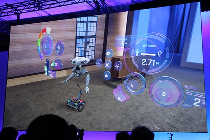 With holograms, anything can come to life, even robots.