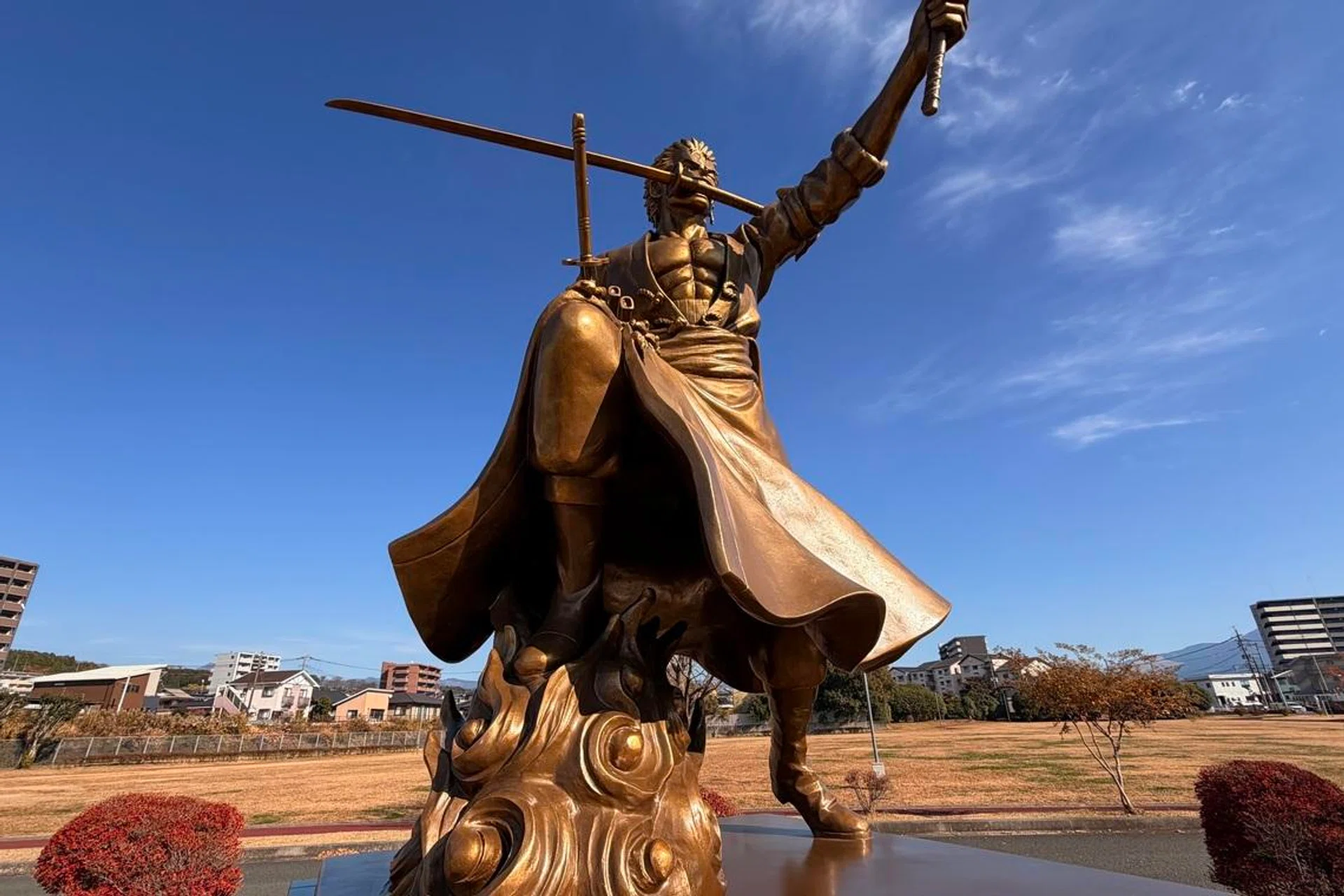 Zoro statue Kumamoto