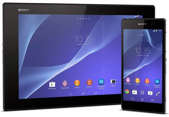 The Z2 series: The Xperia Z2 and the Z2 Tablet.