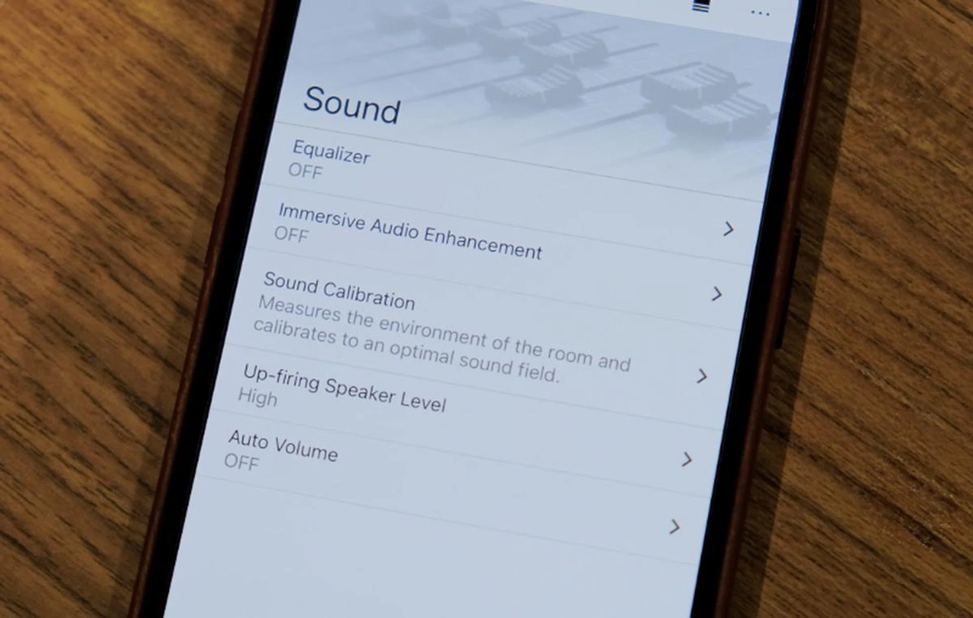 You can control and manage the speakers using the Music Center app.