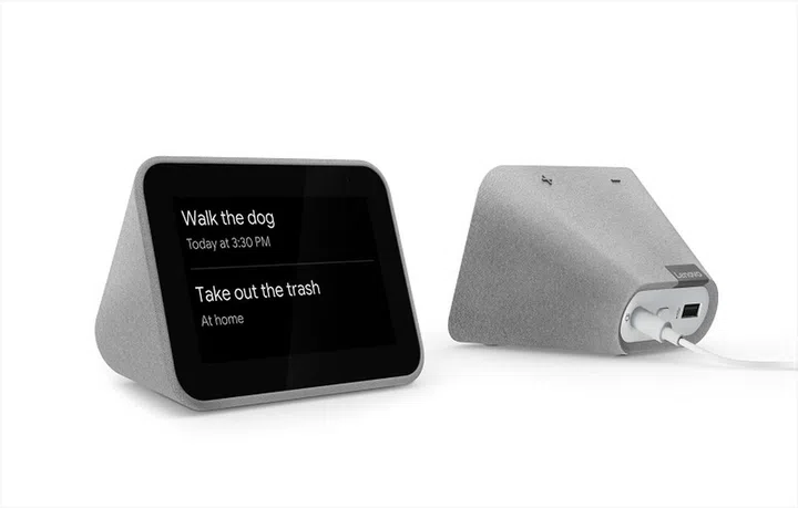 Lenovo Smart Clock front and back (Image source: Lenovo)