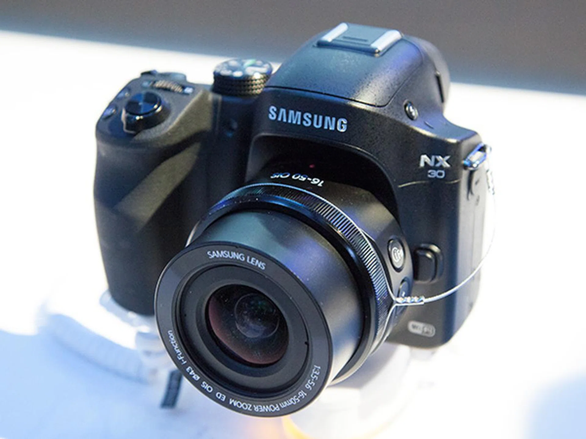 The Samsung NX30 interchangeable lens camera.