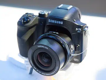 The Samsung NX30 interchangeable lens camera.