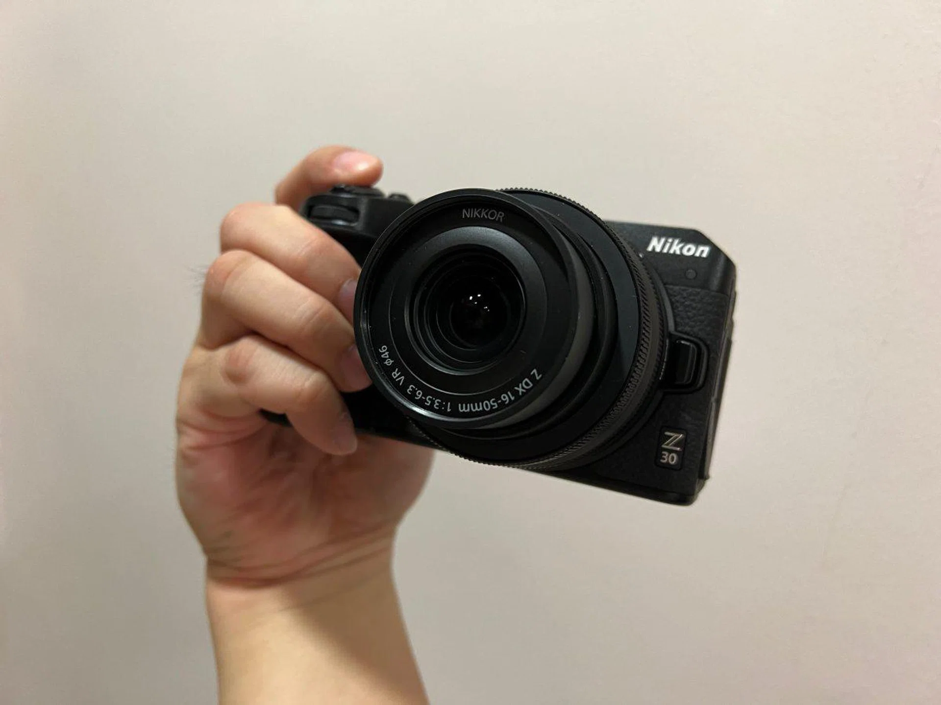 The Z 30 has a nice grip for you to hold the camera.