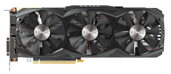 The Zotac GeForce GTX 980 Ti AMP! is equipped with Zotac's IceStorm custom cooler. (Image Source: Zotac)