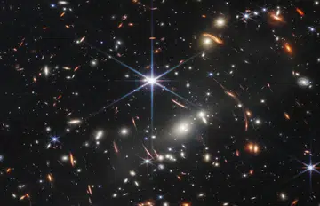 Image of galaxy cluster SMACS 0723, known as Webb’s First Deep Field. (Image source: NASA)
