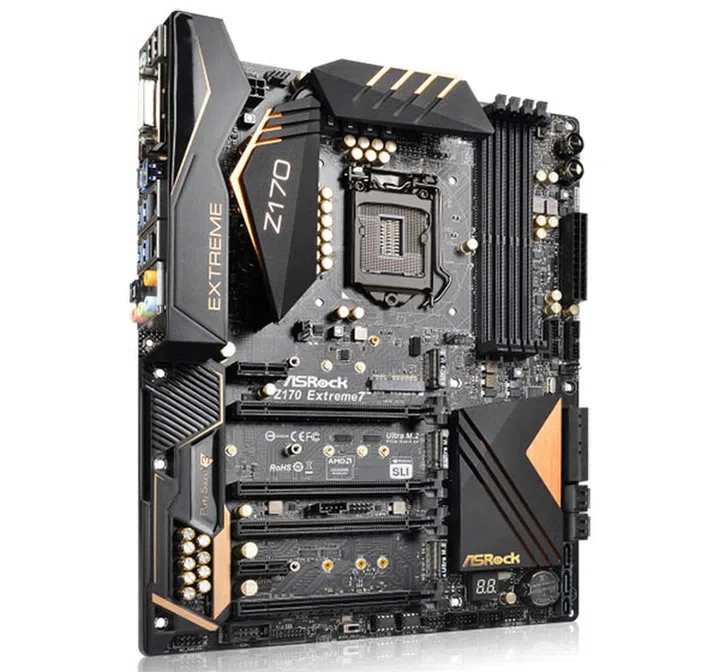 ASRock Z170 Extreme 7. (Image Source: AnandTech)