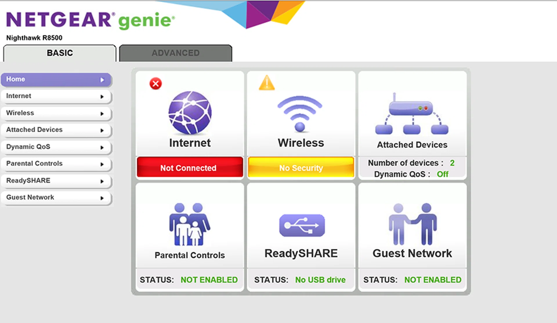 The Netgear Genie setup user interface is straightforward to use if you do not intend to setup additional features such as Parental Controls and ReadySHARE.