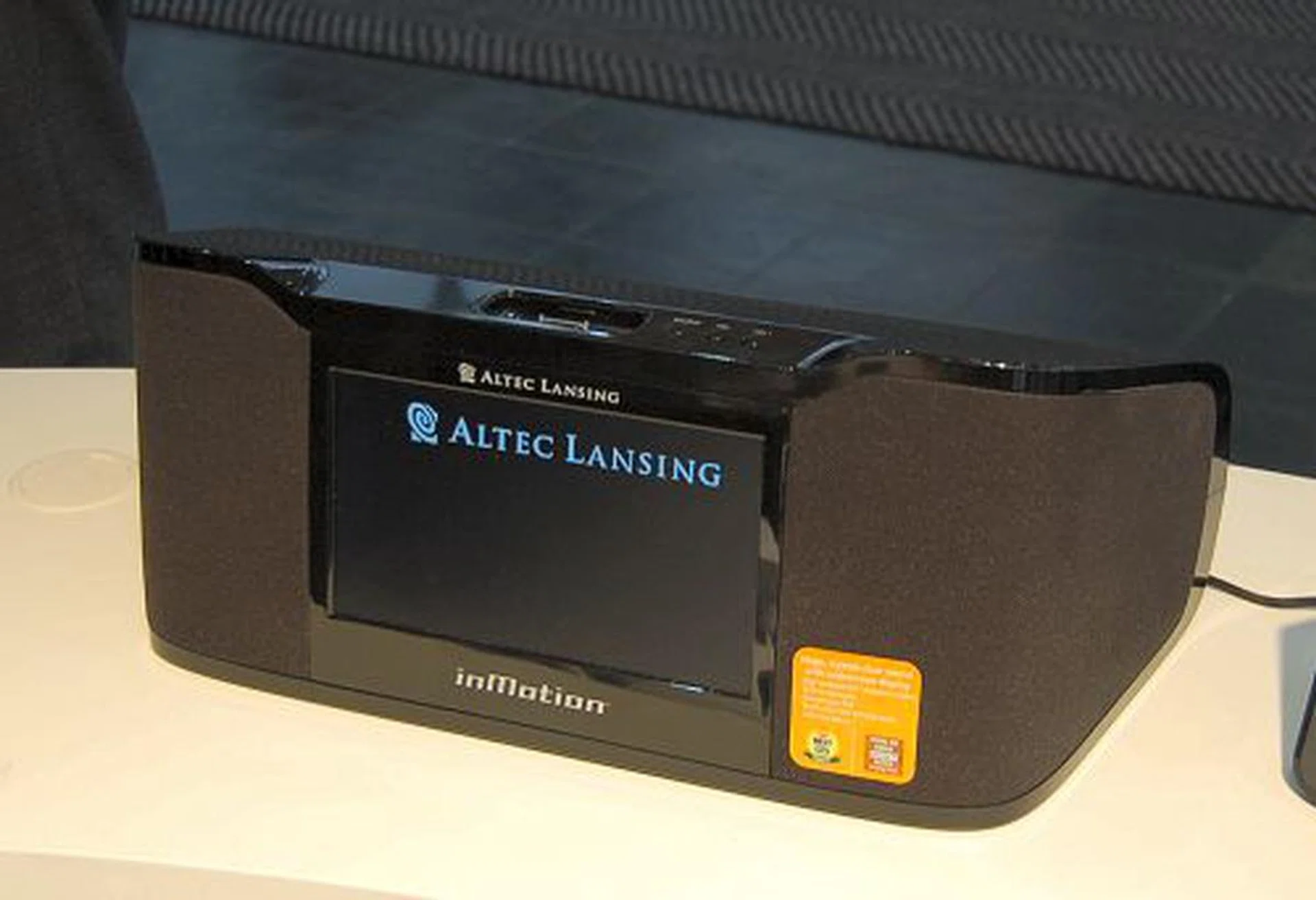  This inMotion iMV712 is dubbed as the mini-theater solution for bedrooms. This unit has an 8.5-inch high resolution widescreen display, dual 3-inch neodymium drivers and a 4-inch side-firing subwoofer. Definitely an ideal companion for teenagers with tons of multimedia content in their iPods, not forgetting as an ideal gift. So look out for it in two months time.  