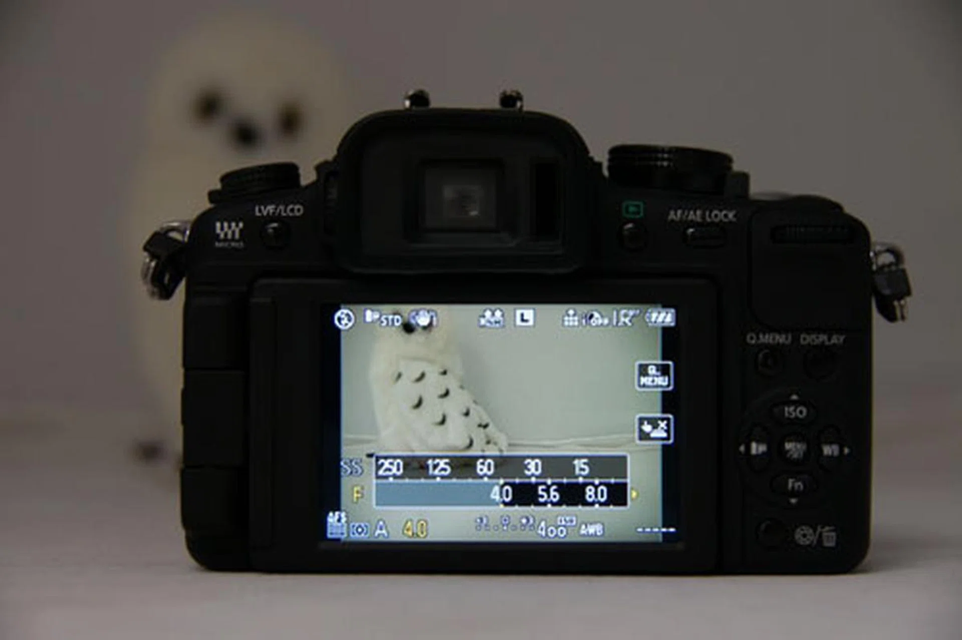 All the interface goodies we liked from previous G models are here, including the useful aperture/shutter speed bar which lets you see at a glance where your settings are and should be.