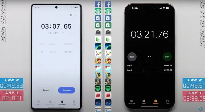 The margin between the two phones is surprising. Photo: PhoneBuff