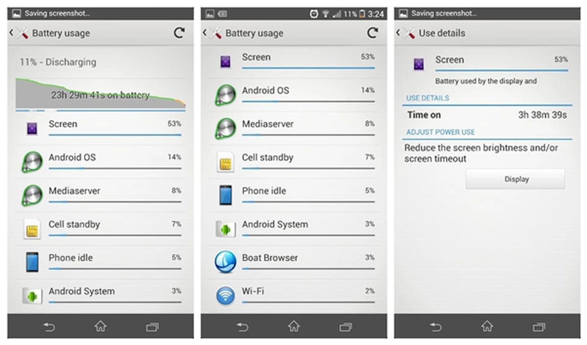 The Sony Xperia Z1 could last a day of usage at work.
