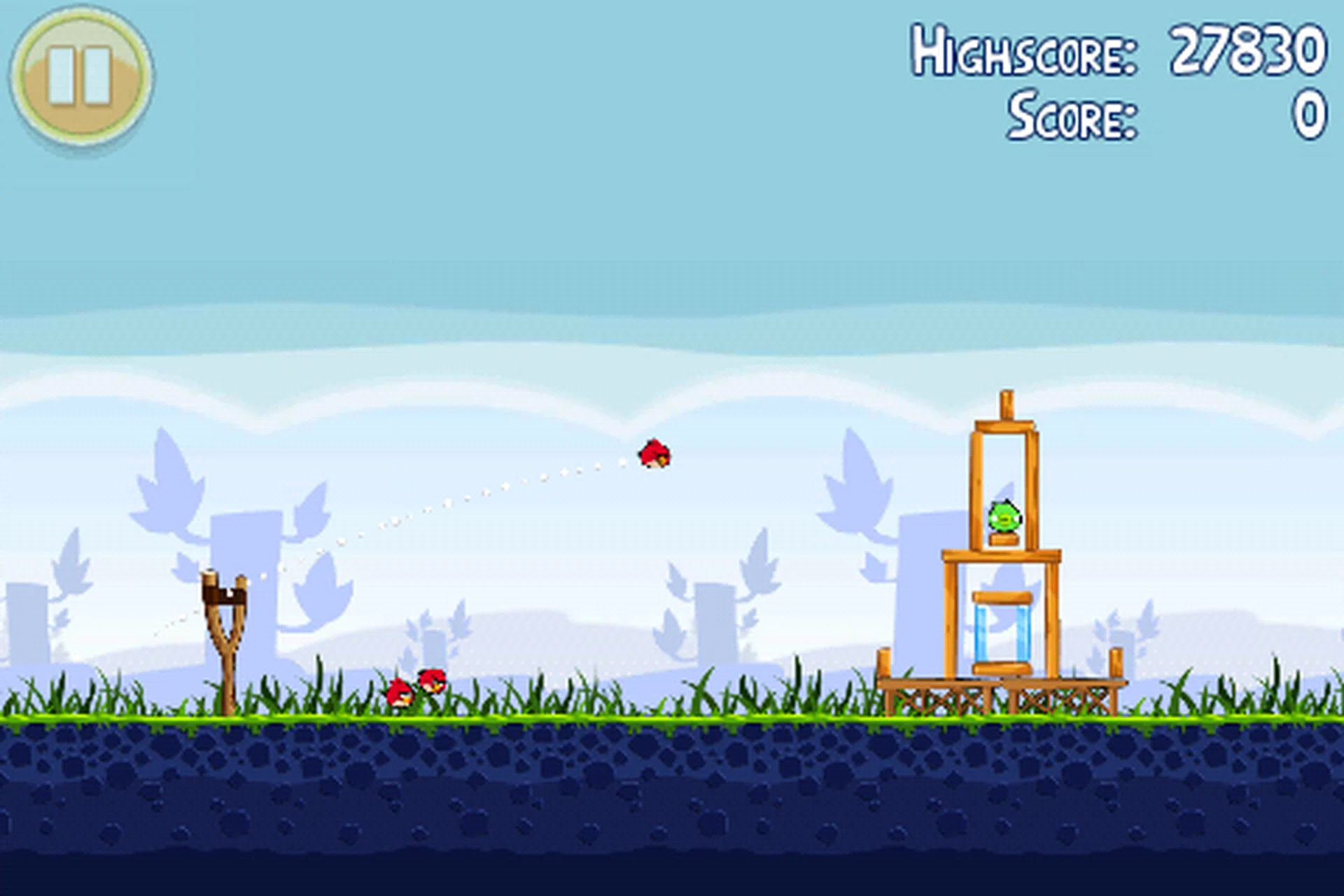 The experience of playing Angry Birds on the HTC ChaCha is the same as other  smartphones albeit on a much smaller screen. 