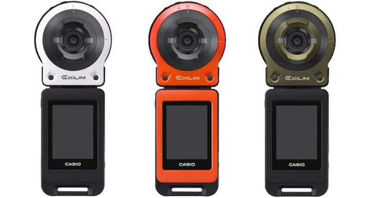 The Exilim EX-FR10 will be available in three colors: white, orange and green.