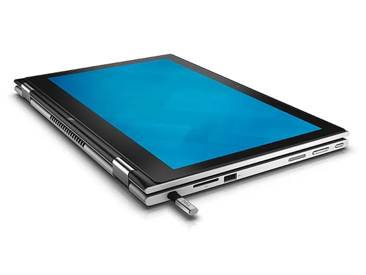 The Dell Inspiron 13 7000 in tablet configuration. It comes with a passive stylus that helps users improve their productivity and creativity through a more natural pen input method.
