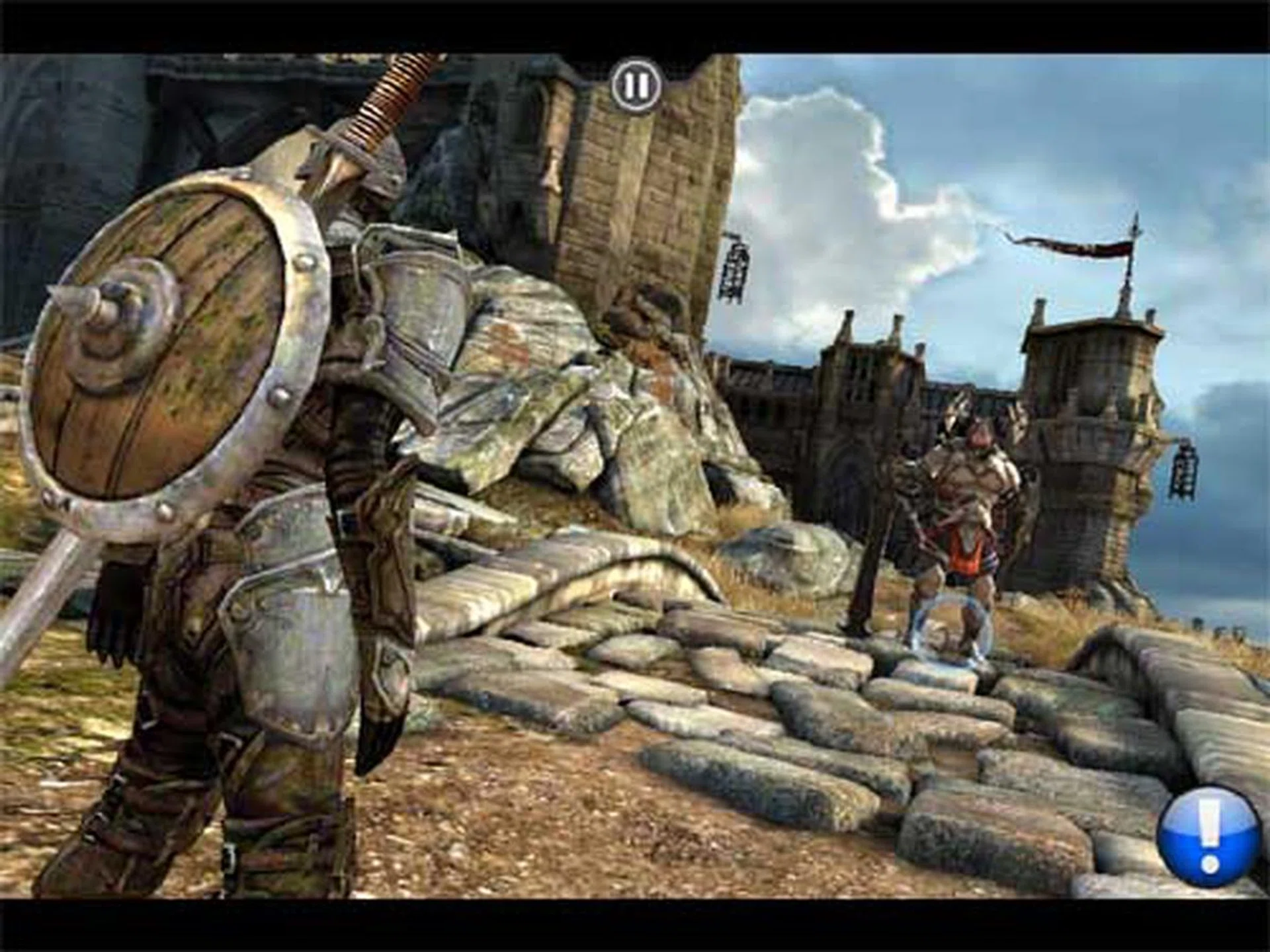 Infinity Blade on the iPad 1. Click for a larger picture.