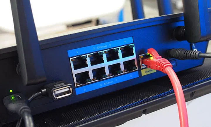 A nifty feature of the Linksys EA9500 is its 8 Gigabit Ethernet ports.