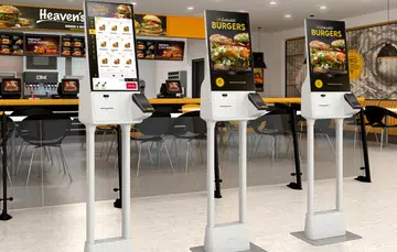 Samsung Kiosk (foreground). Image: Samsung.