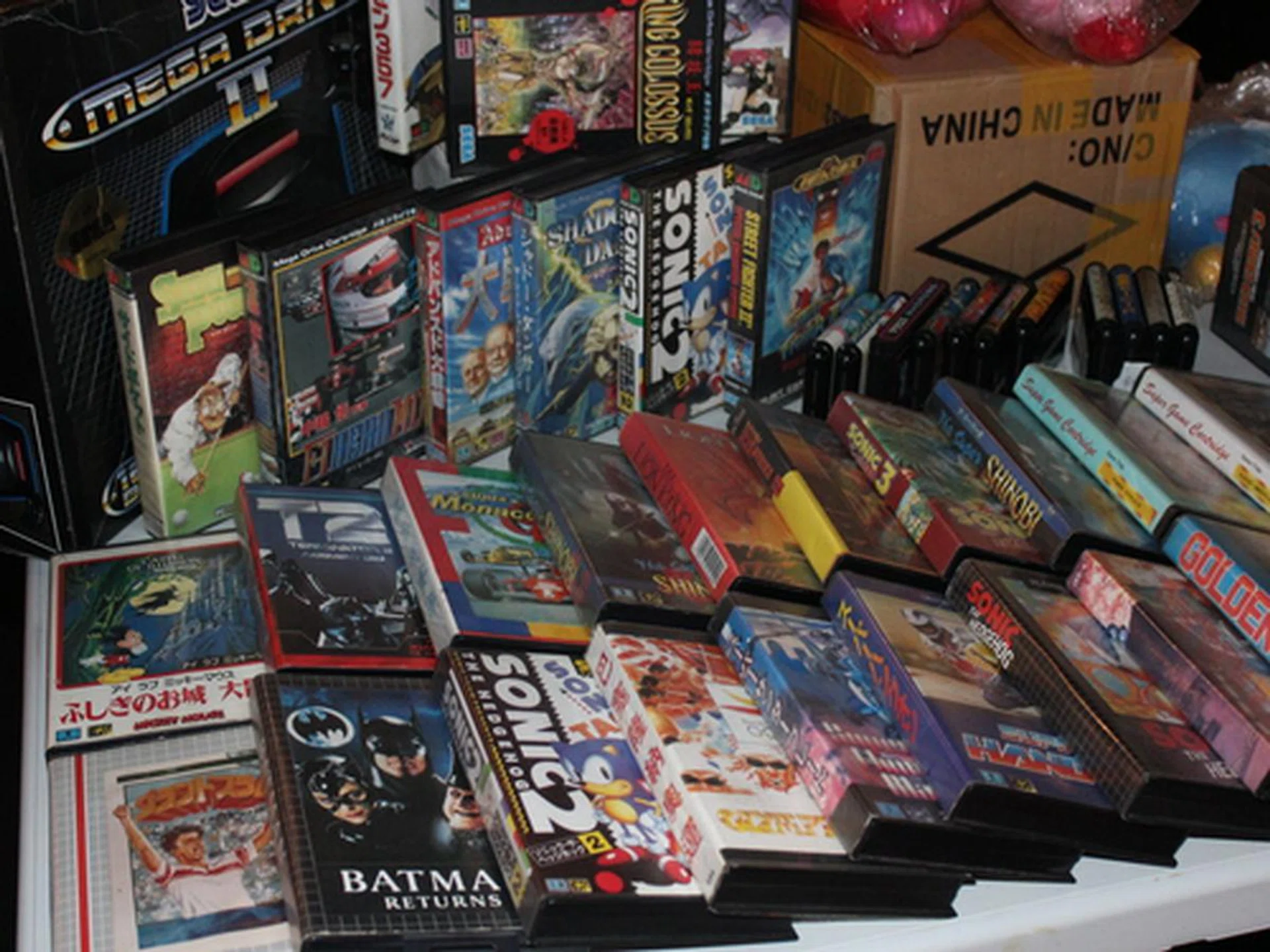 Tons of retro games, most of them awesome! Shadow Dancer, Sonic 2 and even Golden Axe! Where's the Shining Force love though?