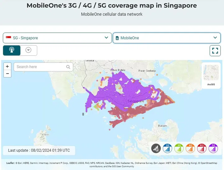 Example of nPerf's coverage map online tool. Tap here to see the tool. Source: nPerf.