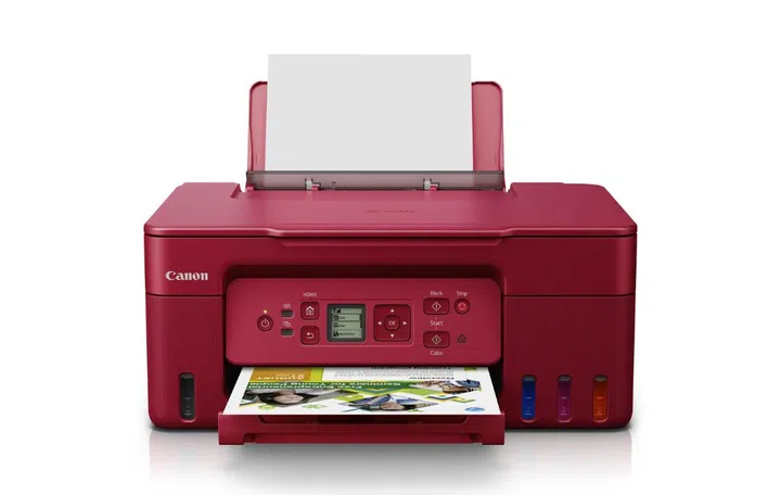 While it may lack an ADF, the PIXMA G3770 does come in pretty colours! Image source: Canon.