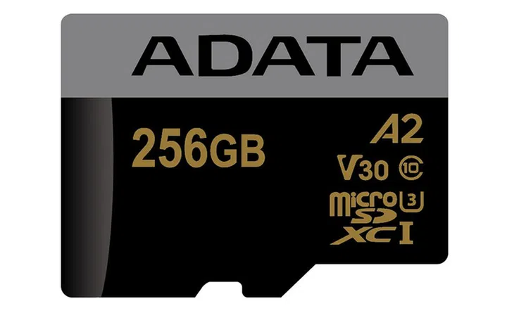 ADATA A2 microSD card.