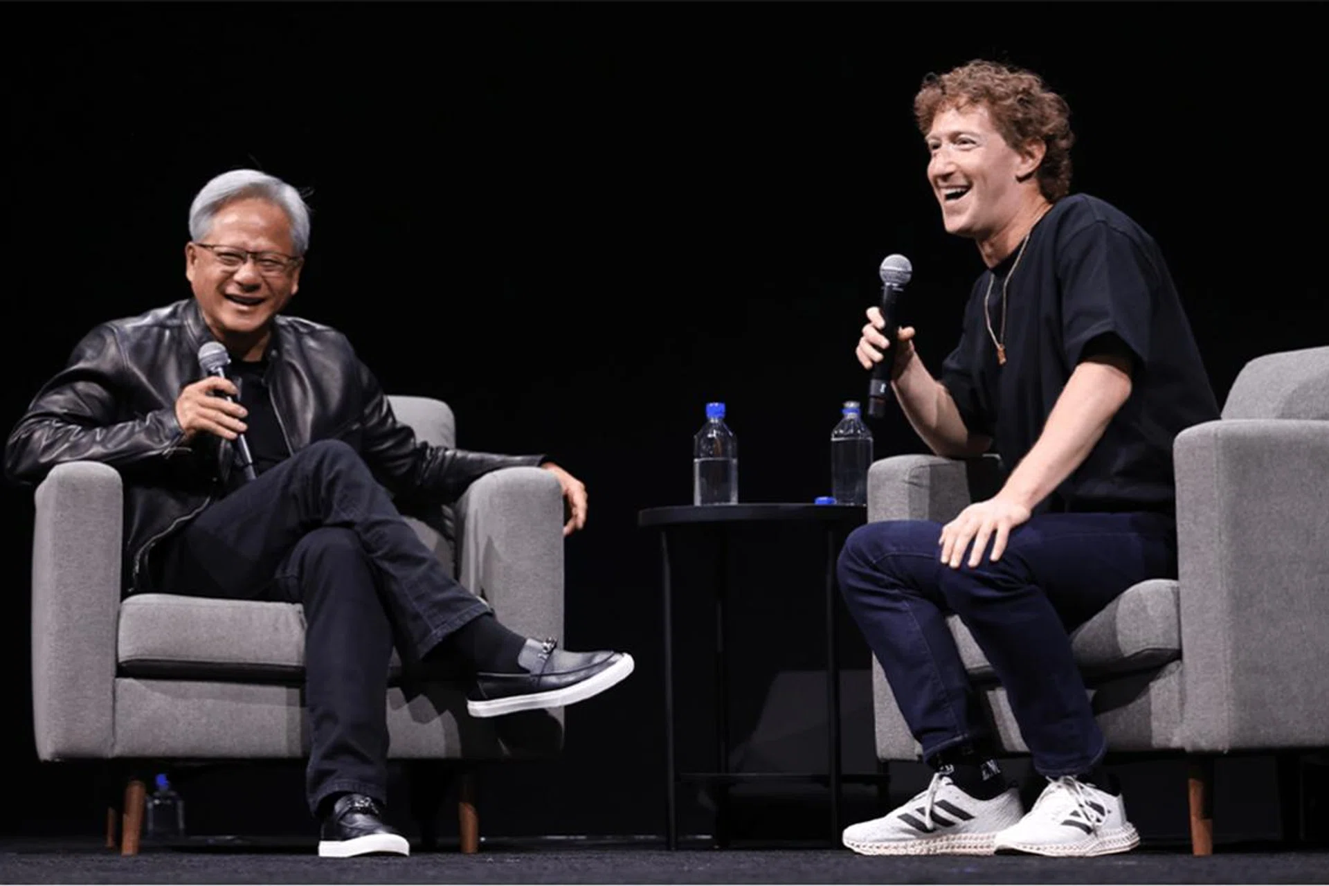 This marks the first time Mark Zuckerberg has appeared at SIGGRAPH. Photo: NVIDIA